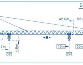 Схема Башенный кран M 900 (32 т)